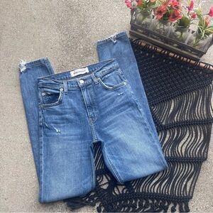 Reformation Distressed High Rise Skinny Jeans Size 24